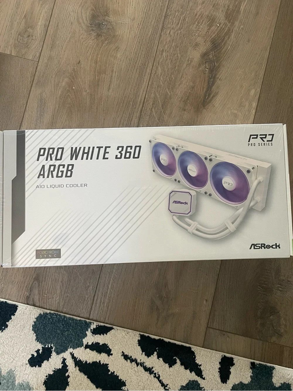 ASRock AIPRO White 360 ARGB 27mm radiator ARGB waterblock ARGB Hub-lighting fan